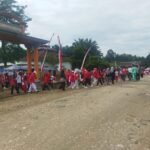 Gerak jalan sehat Desa Talang Datar Agustus 2025