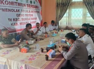 Geng Motor Jadi Sorotan, Forkopimcam Sungai Bahar Teken Deklarasi Penolakan