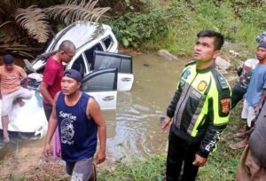 Pajero Sport Masuk Jurang di Jalur Ness-Muara Bulian, Pengemudi Tewas di Tempat